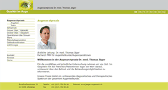 Desktop Screenshot of jaeger-augenarzt.ch